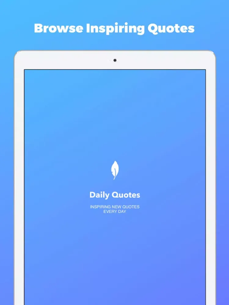 Zrzuty ekranu Quotes Quote of the Day iPad 
