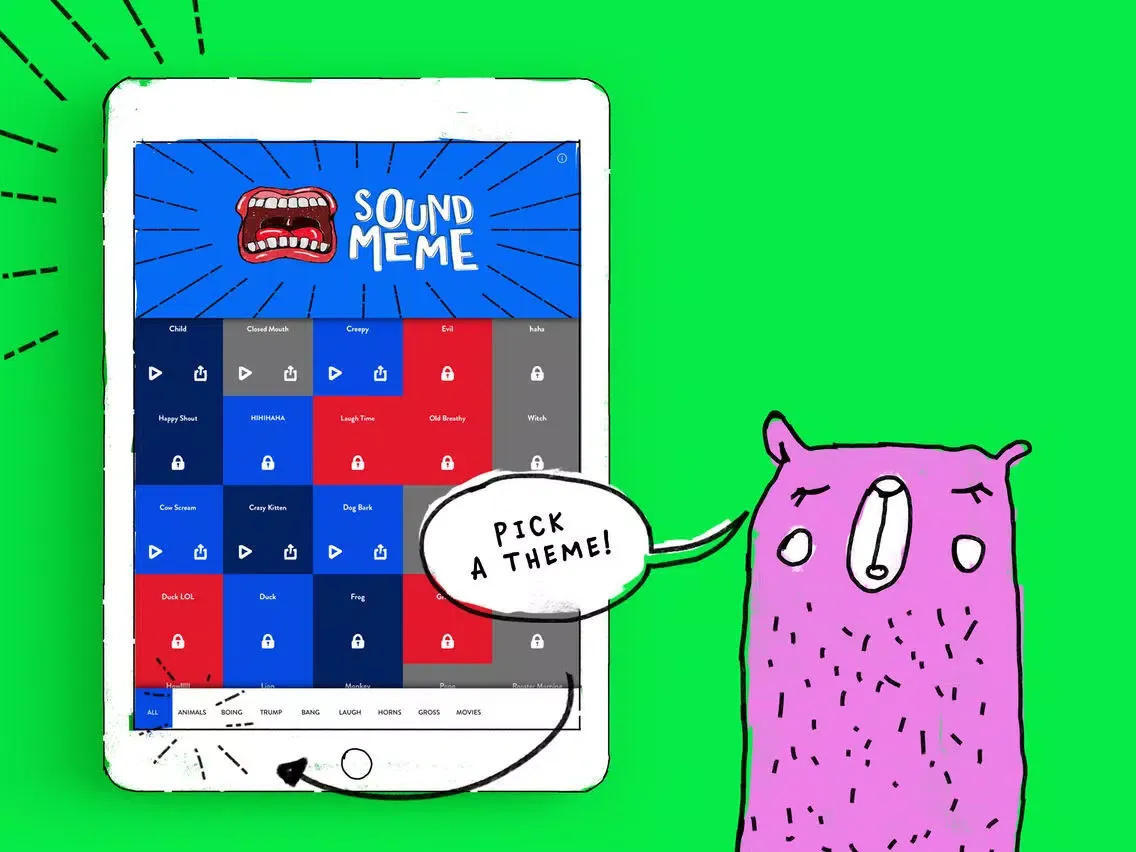 Soundmeme Fun Meme Soundboard iPad 應用截圖