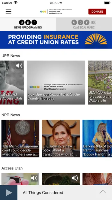 Captures d'écran de UPR App