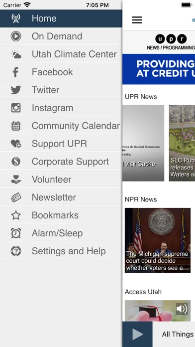 Captures d'écran de UPR App