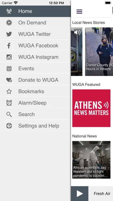 تصاویر WUGA Public Radio App