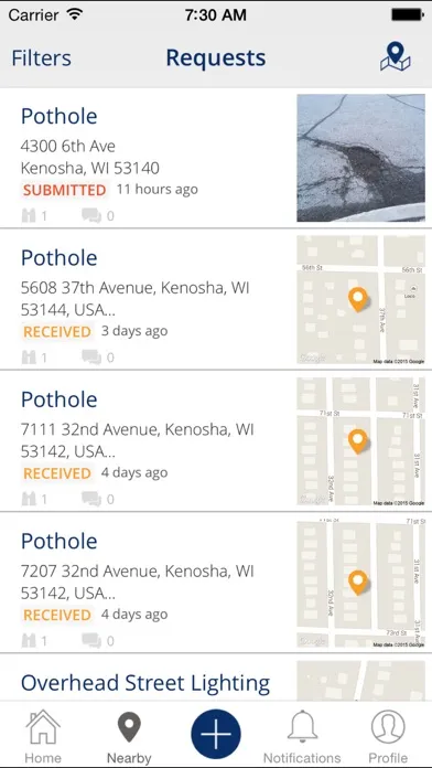 Kenosha City App Ekran Görüntüleri