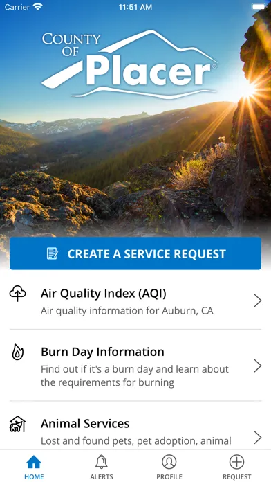 Tangkapan layar Placer County Connect