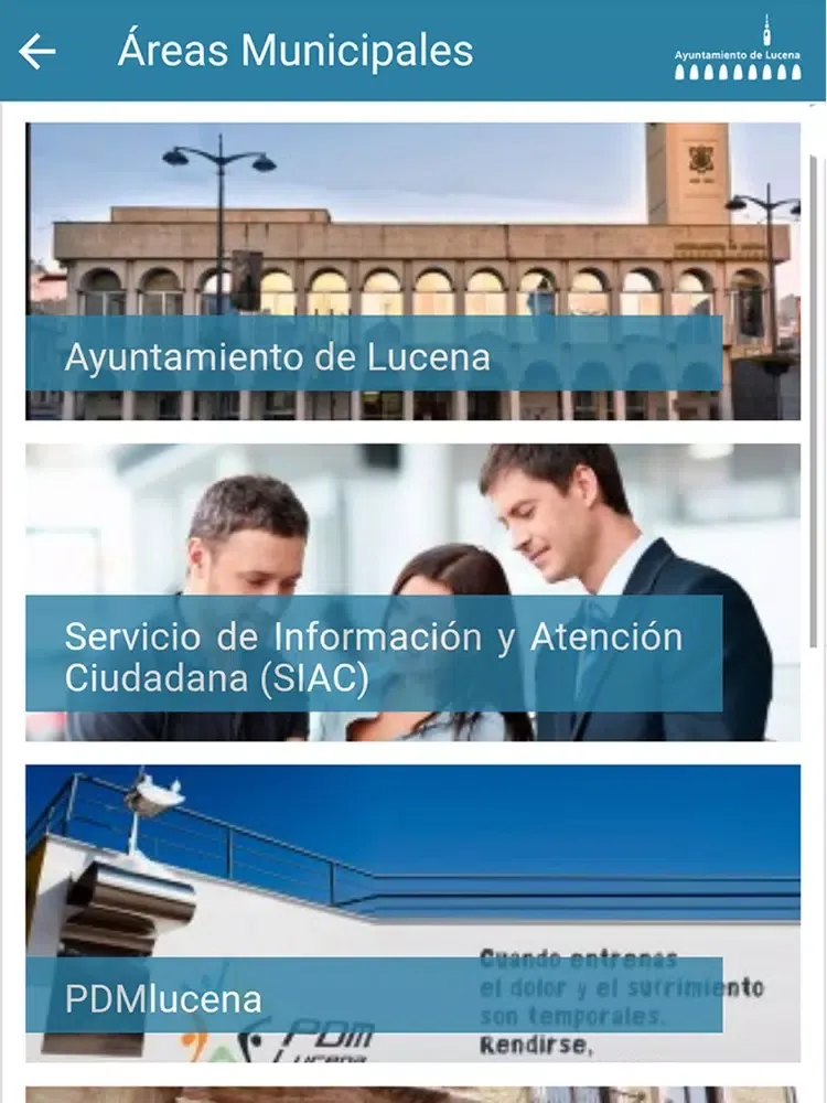 Ayuntamiento de Lucena iPad 应用截图