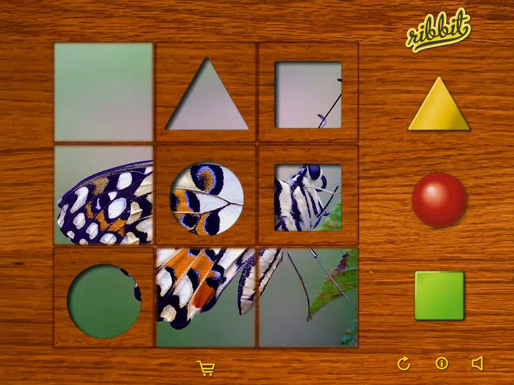 Shapes puzzle for the youngest. Training motor skills of preschoolers using attractive animal pictures or pictures of your own family! iPad  سکرین شاٹس