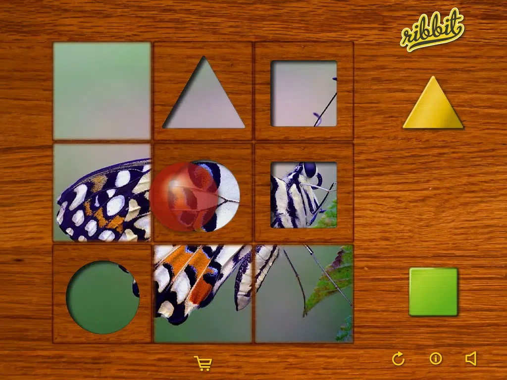 Shapes puzzle for the youngest. Training motor skills of preschoolers using attractive animal pictures or pictures of your own family! iPad  سکرین شاٹس