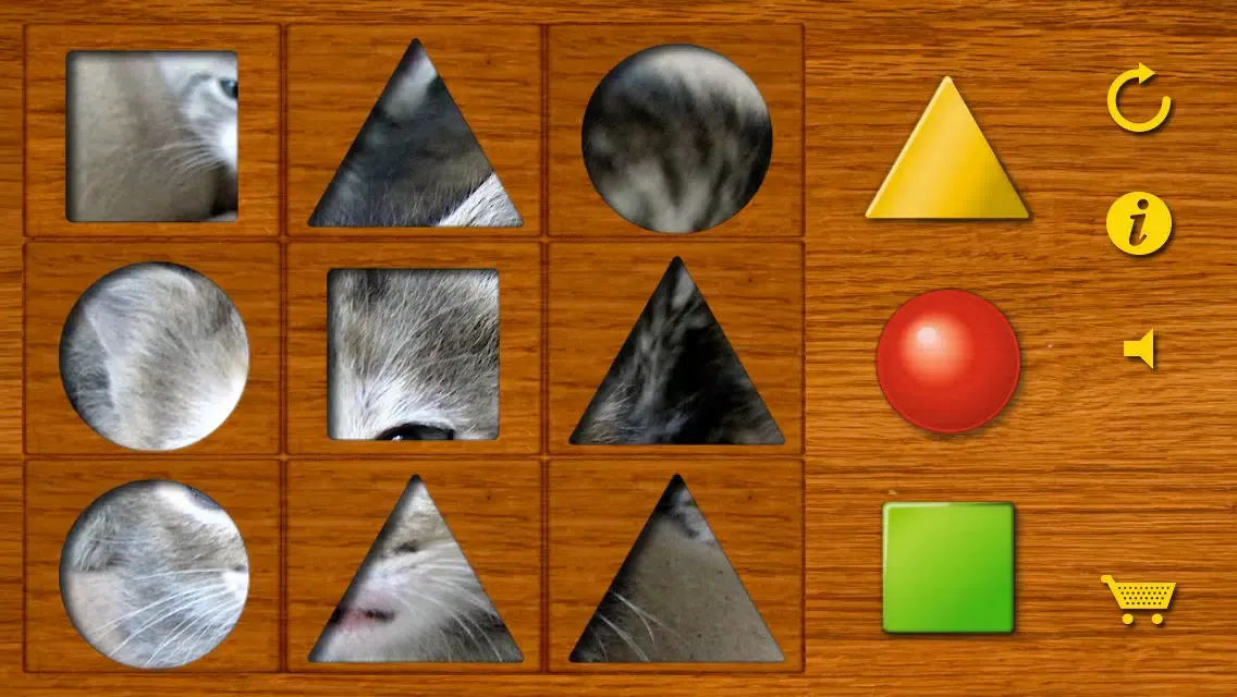 Shapes puzzle for the youngest. Training motor skills of preschoolers using attractive animal pictures or pictures of your own family! سکرین شاٹس