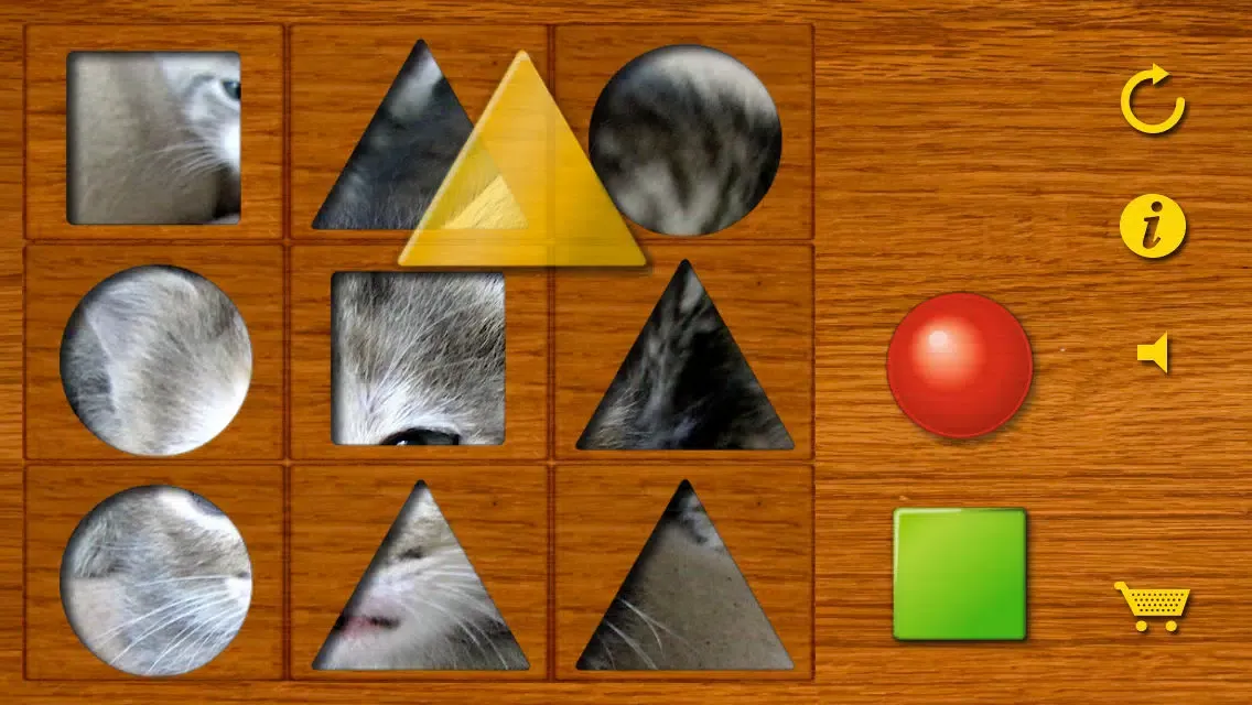 Shapes puzzle for the youngest. Training motor skills of preschoolers using attractive animal pictures or pictures of your own family! سکرین شاٹس