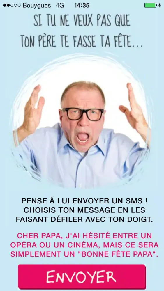 Zrzuty ekranu Fête des pères