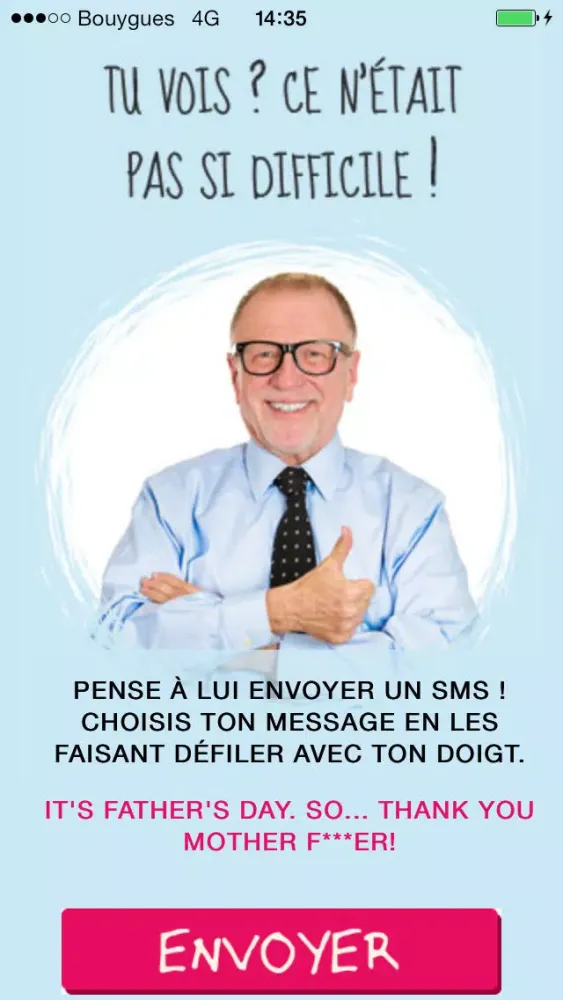 Zrzuty ekranu Fête des pères