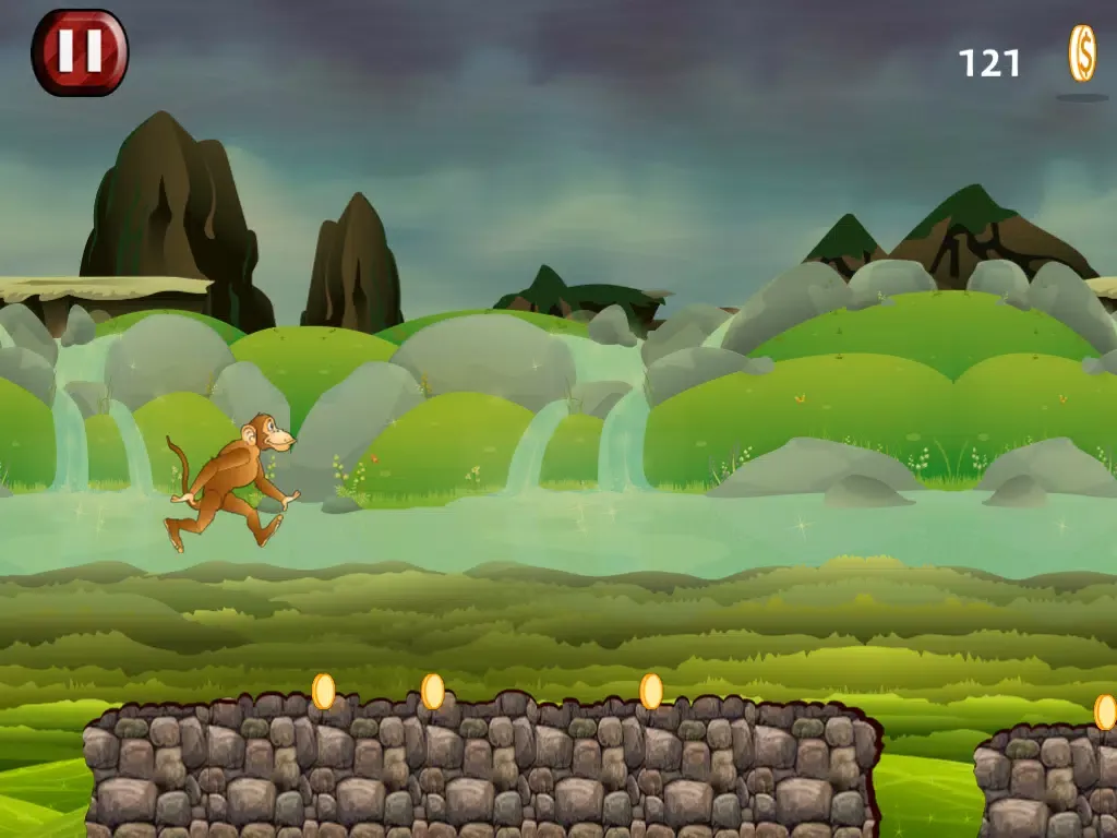 Monkey Run - Jump and Race Through The Jungle iPad  سکرین شاٹس