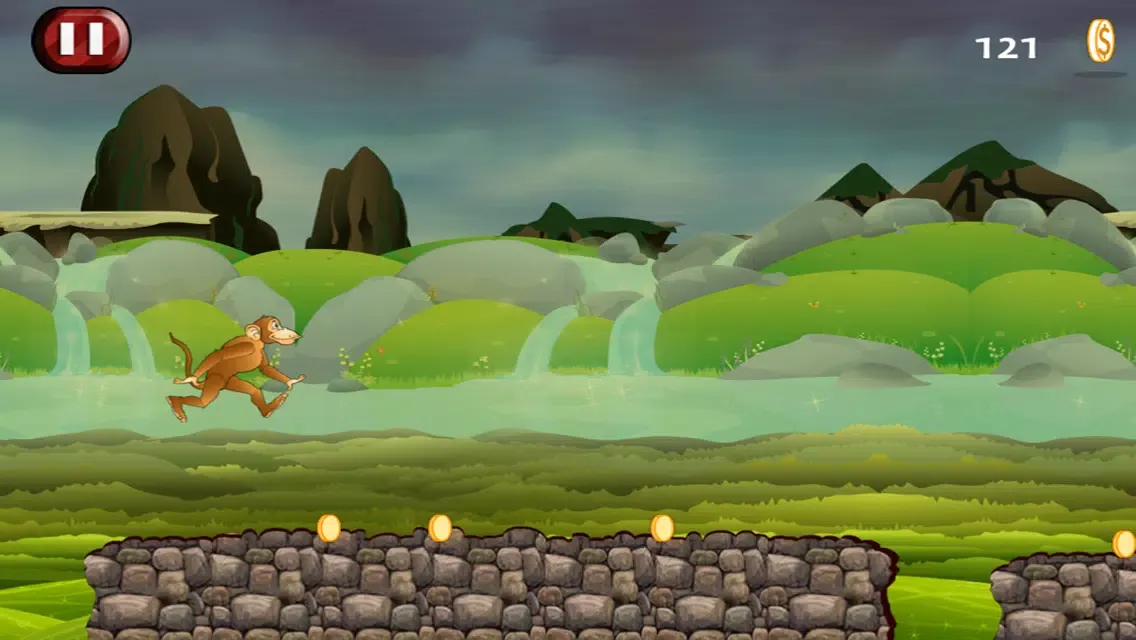 Monkey Run - Jump and Race Through The Jungle سکرین شاٹس