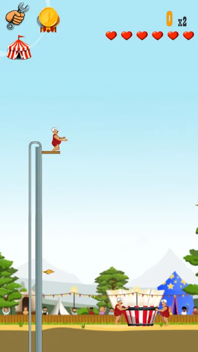 Capturas de tela do High Diver