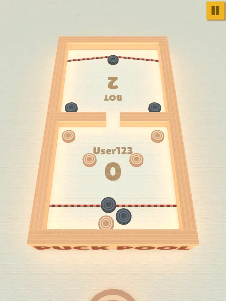 Puck Pool Fast Sling Puck Game iPad  स्क्रीनशॉट