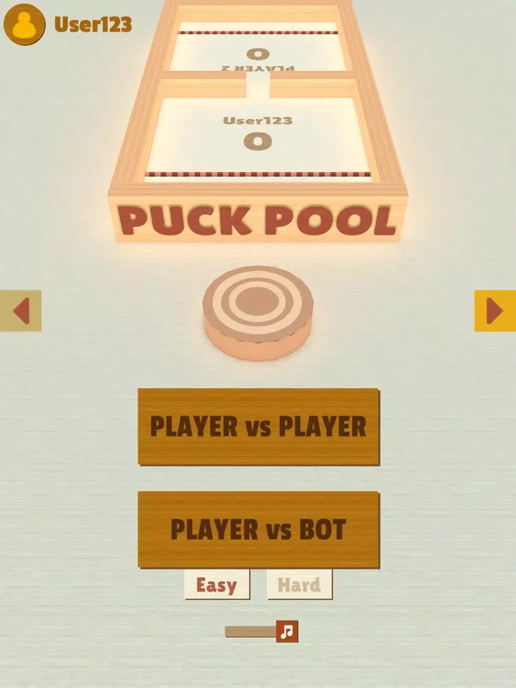 Puck Pool Fast Sling Puck Game iPad  स्क्रीनशॉट