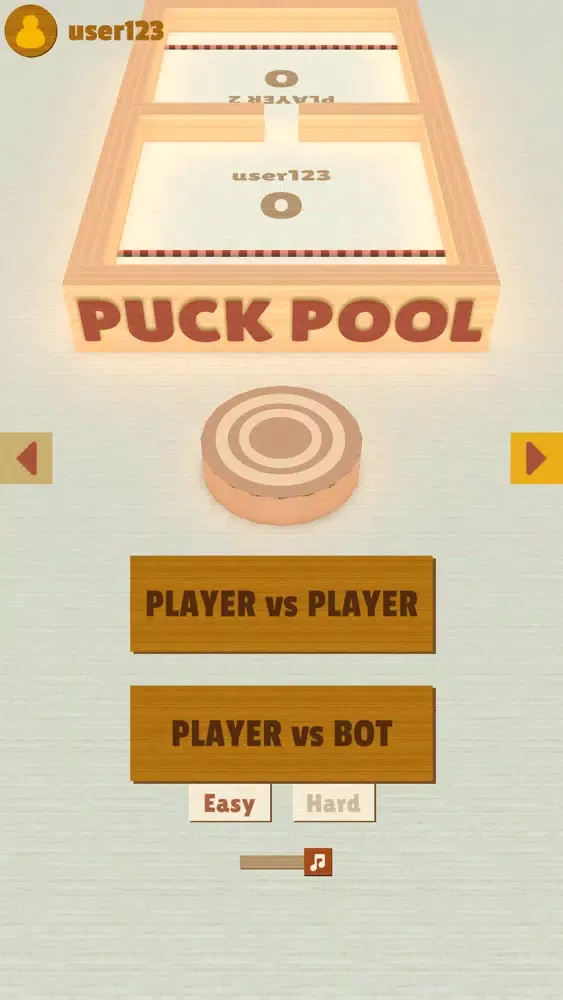 Puck Pool Fast Sling Puck Game स्क्रीनशॉट