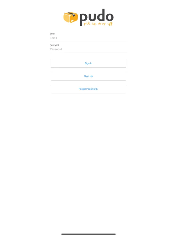 PUDO iPad  スクリーンショット