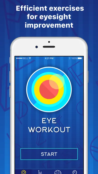 Capturas de tela do Eye Workout