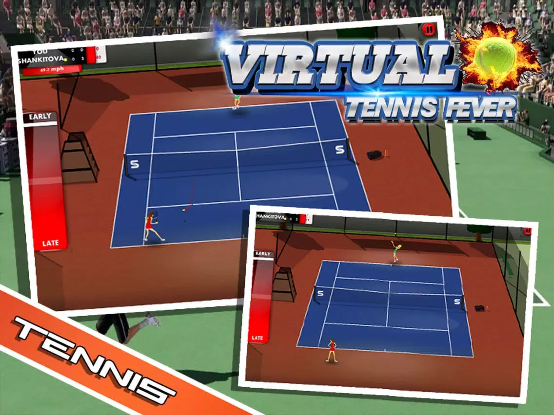 Tangkapan layar Virtual Tennis Fever - Real Tennis Simulation iPad 