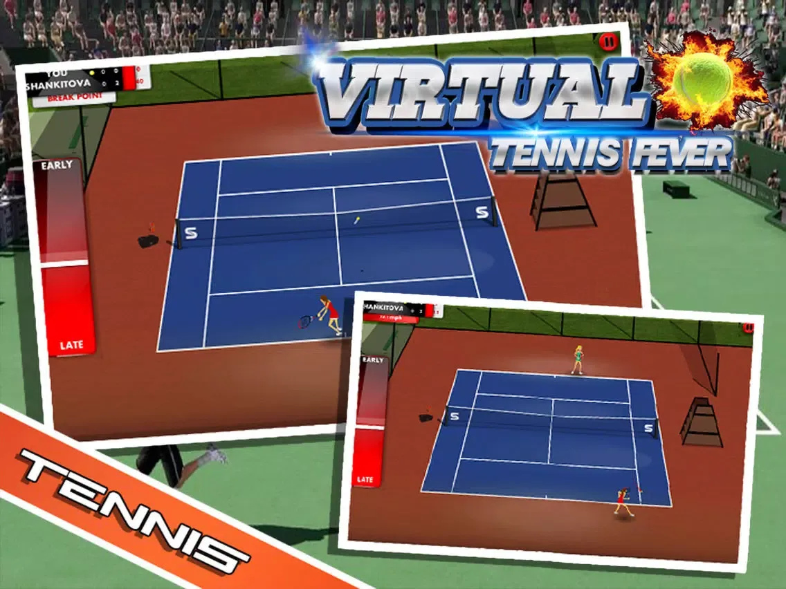 Tangkapan layar Virtual Tennis Fever - Real Tennis Simulation iPad 