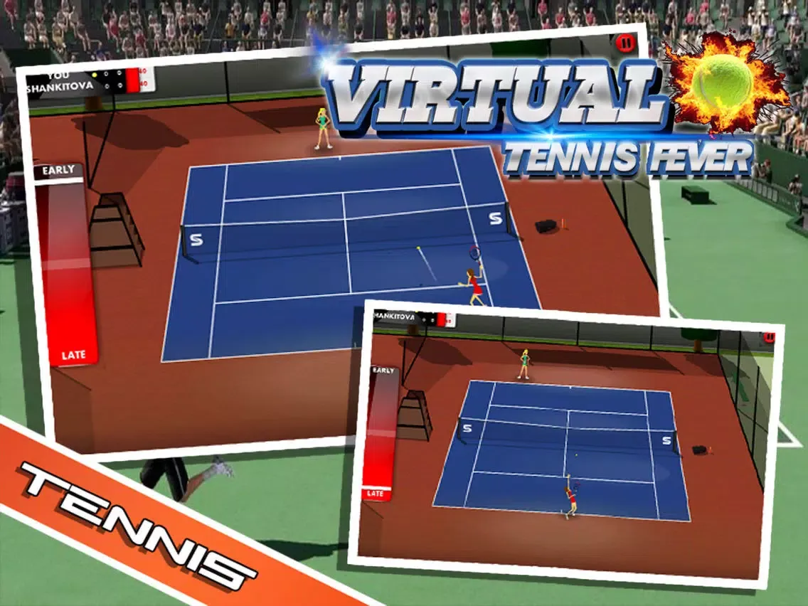 Tangkapan layar Virtual Tennis Fever - Real Tennis Simulation iPad 