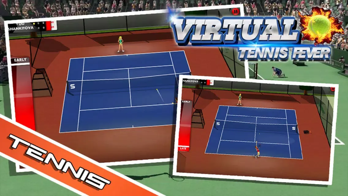 Tangkapan layar Virtual Tennis Fever - Real Tennis Simulation
