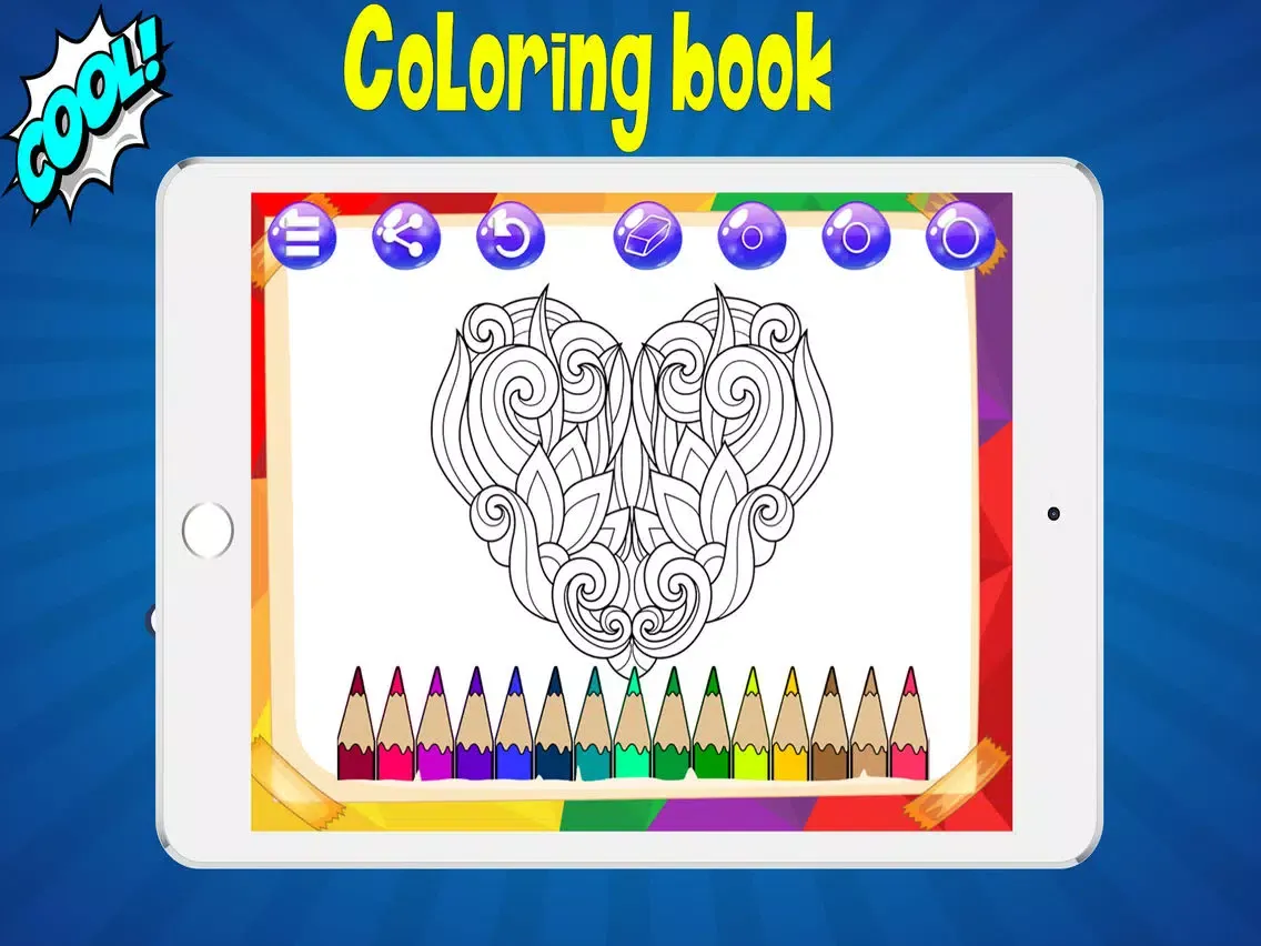 ภาพหน้าจอของ coloring pages for adults iPad 