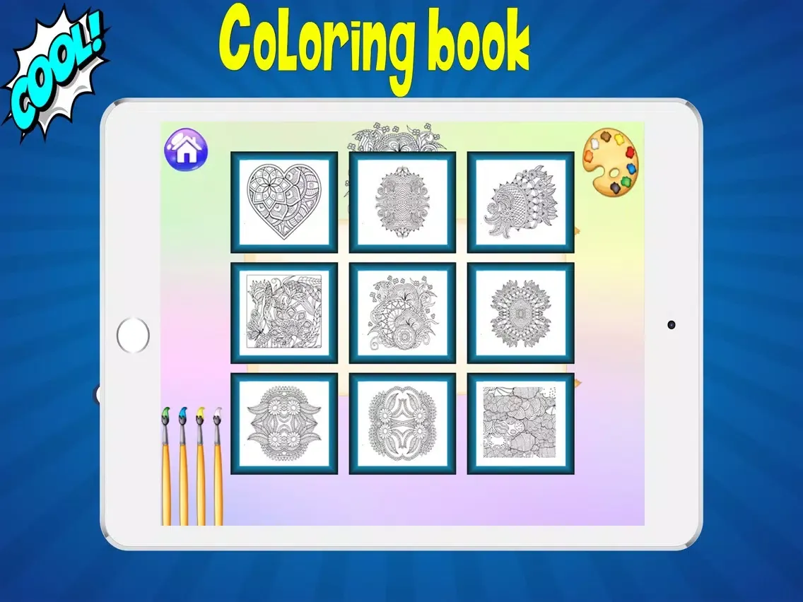 ภาพหน้าจอของ coloring pages for adults iPad 