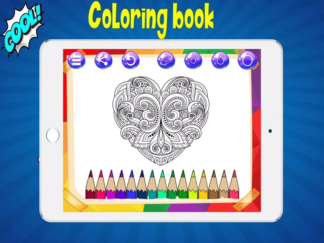 ภาพหน้าจอของ coloring pages for adults iPad 