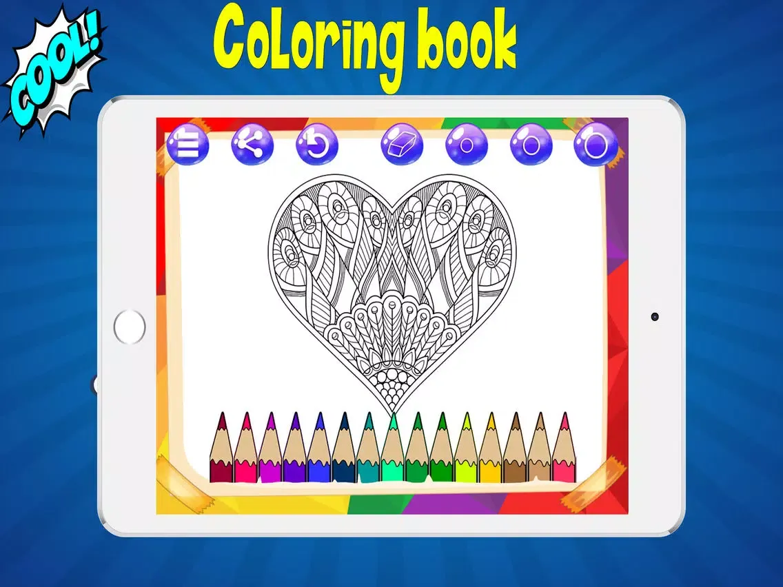 ภาพหน้าจอของ coloring pages for adults iPad 