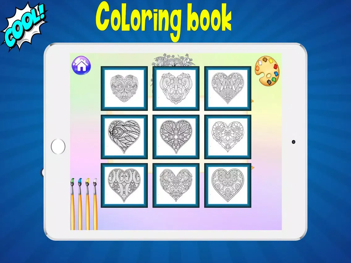 ภาพหน้าจอของ coloring pages for adults iPad 