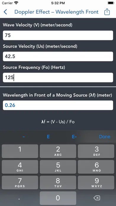 Acoustics Engineering Calc. Screenshots