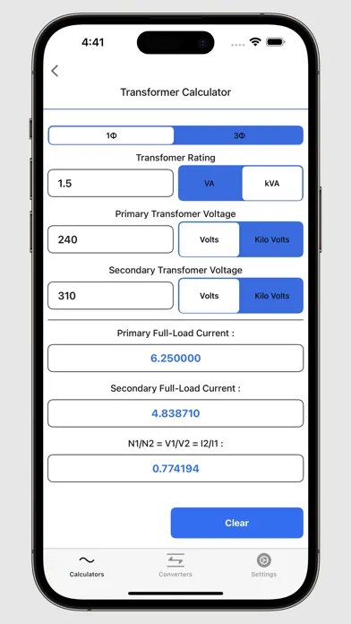 Electrical Calculator Screenshots