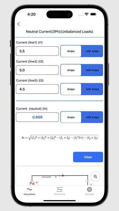 Electrical Calculator Screenshots