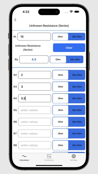 Electrical Calculator Screenshots