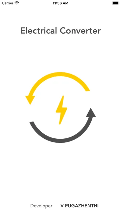 Capturas de tela do Electrical Converter