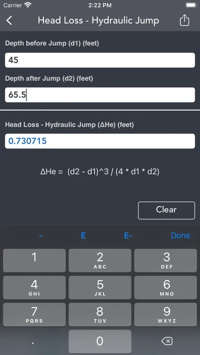 Zrzuty ekranu Waterworks Calculations
