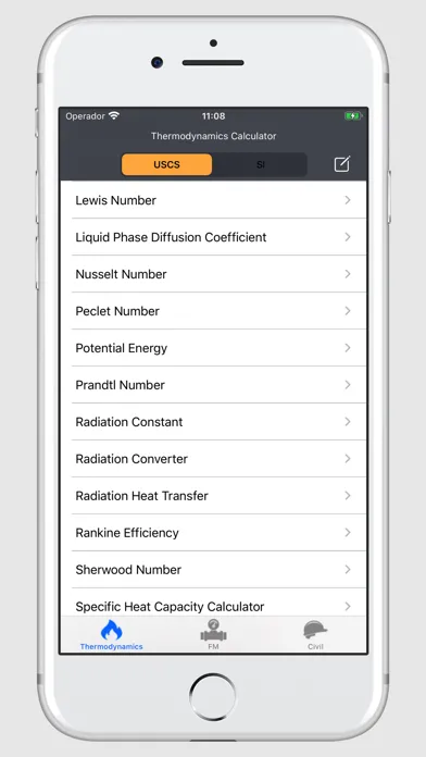 Thermodynamics Calculator Screenshots