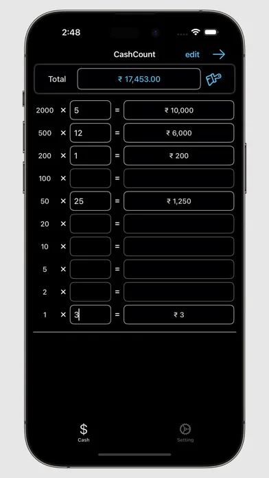 تصاویر Cash Count : Currency Counter