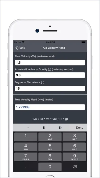 Tangkapan skrin Civil Engineering Calculators