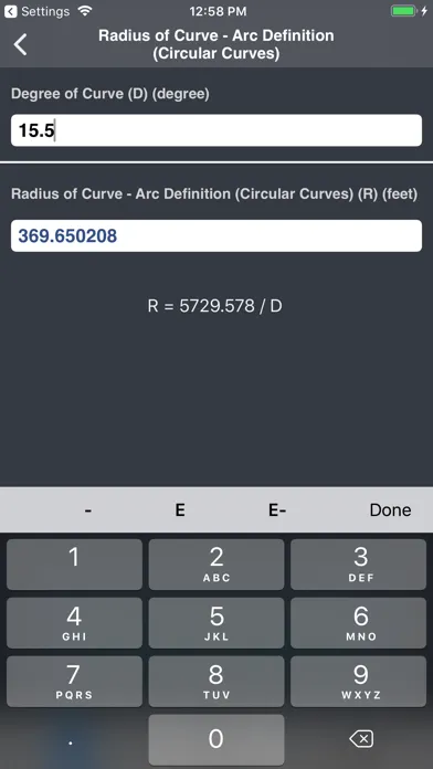 Capturas de tela do Highways & Roadwork Calculator