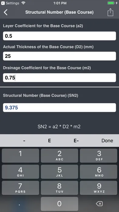 Capturas de tela do Highways & Roadwork Calculator