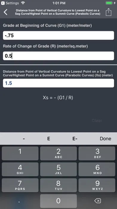 Capturas de tela do Highways & Roadwork Calculator