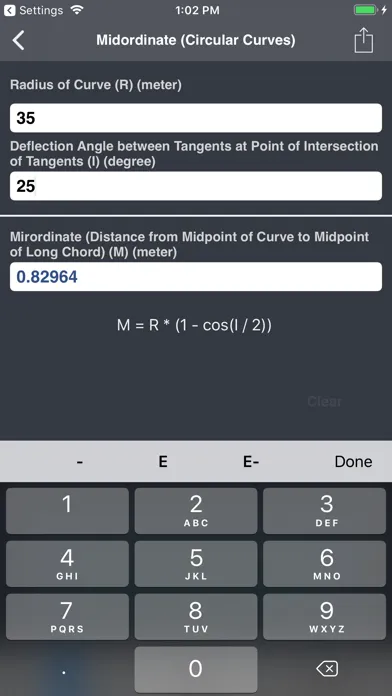 Capturas de tela do Highways & Roadwork Calculator