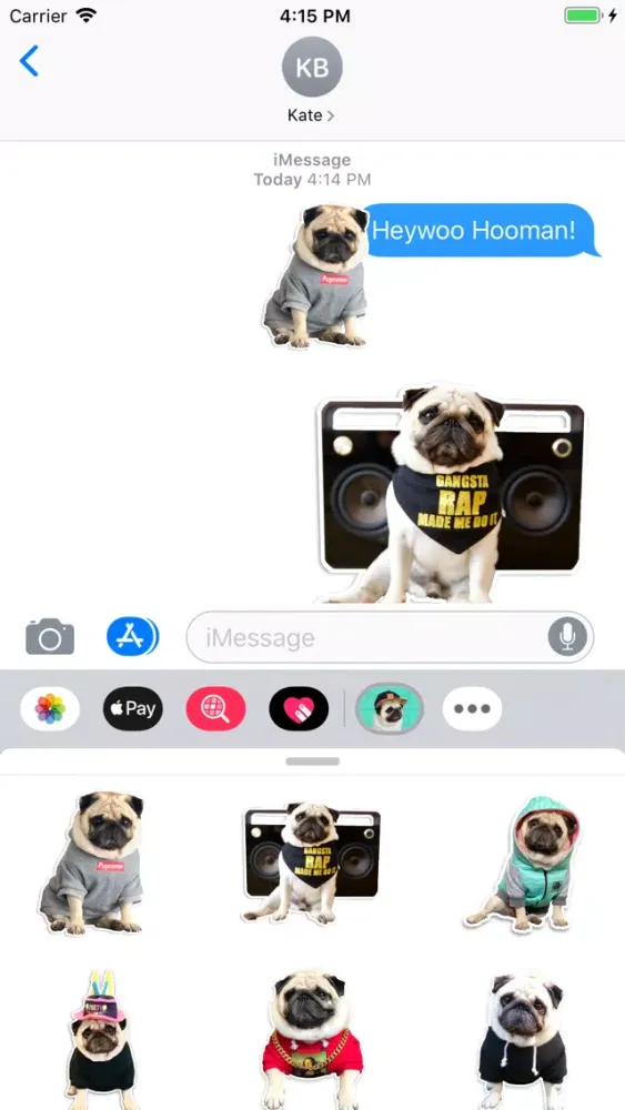 Puggy Smalls Stickers Screenshots