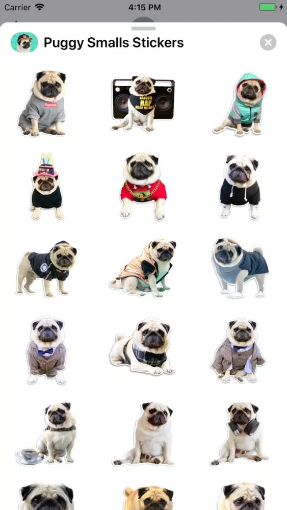 Puggy Smalls Stickers Screenshots