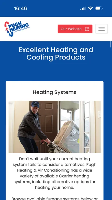 Capturas de pantalla de Pugh Heating App