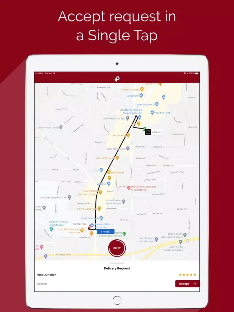 PugoEats Drivers iPad 應用截圖
