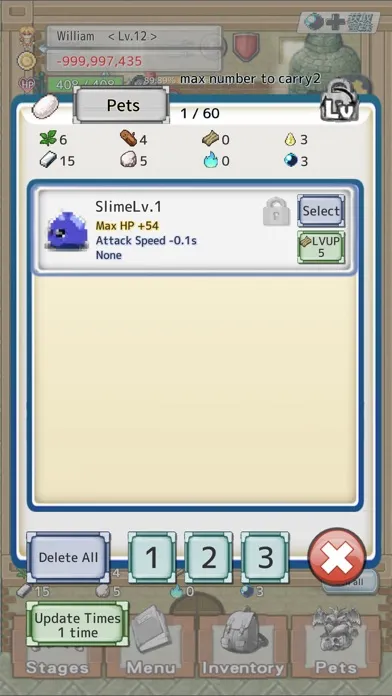 Legacy Cost 스크린샷