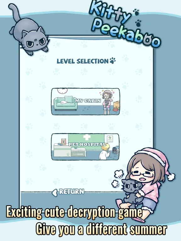 Kitty Peekaboo iPad  스크린샷